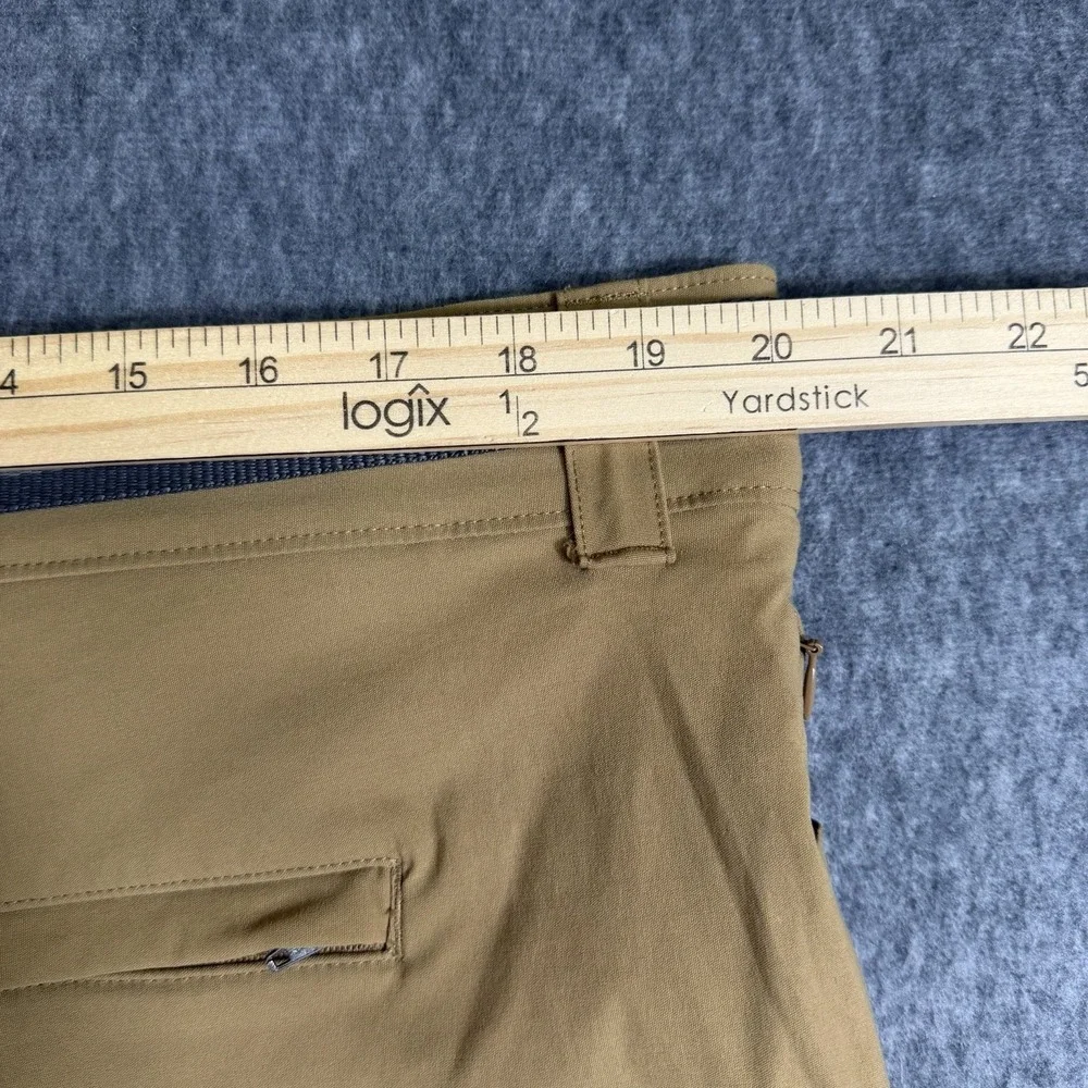 Orvis Tech Cargo Shorts Men's Size 40 Brown Nylon Stretch Hiking Fishing Belt